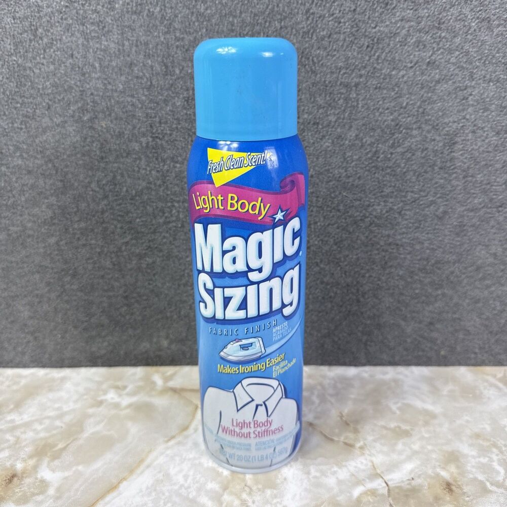 Magic Sizing Fabric Finish Light Body Ironing Spray Fresh Clean Scent  20oz